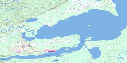 Goose Bay Topographic map 013F08 at 1:50,000 Scale