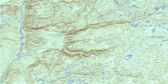 Kenamu River Topo Map 013G04 at 1:50,000 scale - National Topographic System of Canada (NTS) - Toporama map