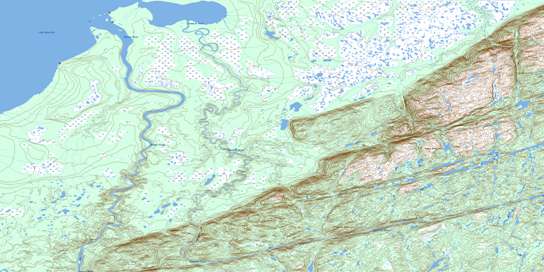 Kenemich River Topo Map 013G05 at 1:50,000 scale - National Topographic System of Canada (NTS) - Toporama map