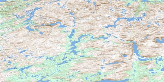 Etagaulet River Topo Map 013G10 at 1:50,000 scale - National Topographic System of Canada (NTS) - Toporama map