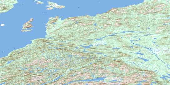 Neveisik Island Topographic map 013G15 at 1:50,000 Scale