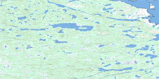 Porcupine Bay Topo Map 013H08 at 1:50,000 scale - National Topographic System of Canada (NTS) - Toporama map