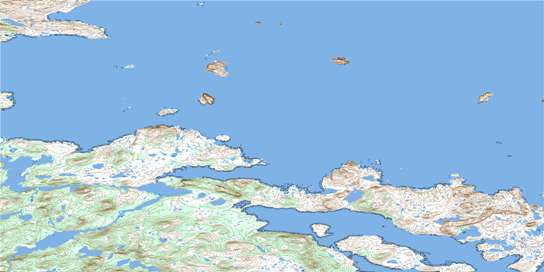 Sand Hill Cove Topo Map 013H09 at 1:50,000 scale - National Topographic System of Canada (NTS) - Toporama map