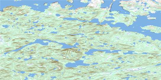 Hare Harbour Topo Map 013H10 at 1:50,000 scale - National Topographic System of Canada (NTS) - Toporama map