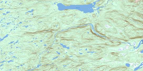 Barron Lake Topographic map 013H12 at 1:50,000 Scale