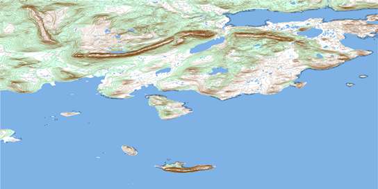 Pottles Bay Topographic map 013I05 at 1:50,000 Scale