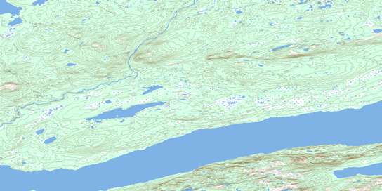 Double Mer Topographic map 013J03 at 1:50,000 Scale
