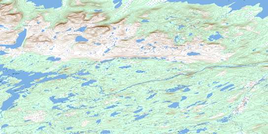 Lake Michael Topographic map 013J09 at 1:50,000 Scale