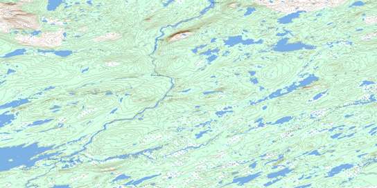 Micmac River Topo Map 013J11 at 1:50,000 scale - National Topographic System of Canada (NTS) - Toporama map