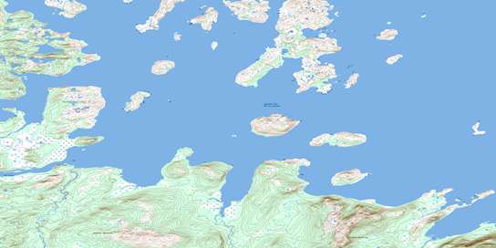 Stag Bay Topo Map 013J15 at 1:50,000 scale - National Topographic System of Canada (NTS) - Toporama map