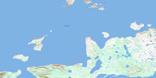 Webeck Harbour Topo Map 013J16 at 1:50,000 scale - National Topographic System of Canada (NTS) - Toporama map