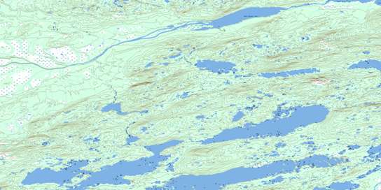 West Micmac Lake Topo Map 013K09 at 1:50,000 scale - National Topographic System of Canada (NTS) - Toporama map