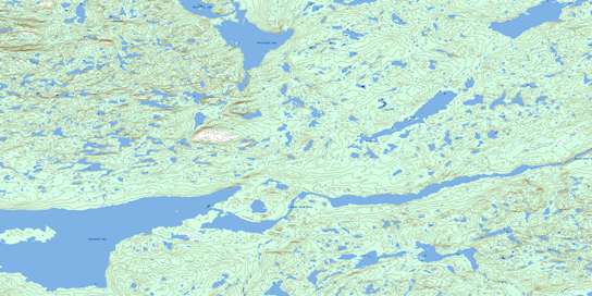 Snegamook Lake Topo Map 013K11 at 1:50,000 scale - National Topographic System of Canada (NTS) - Toporama map