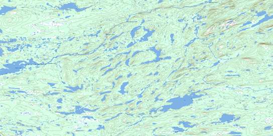 Isabella Falls Topo Map 013L02 at 1:50,000 scale - National Topographic System of Canada (NTS) - Toporama map