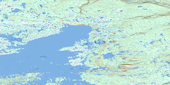 Proof Lake Topo Map 013L06 at 1:50,000 scale - National Topographic System of Canada (NTS) - Toporama map