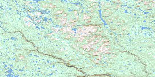 Fazy Lake Topo Map 013L11 at 1:50,000 scale - National Topographic System of Canada (NTS) - Toporama map
