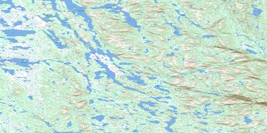 Main Lake Topographic map 013L14 at 1:50,000 Scale