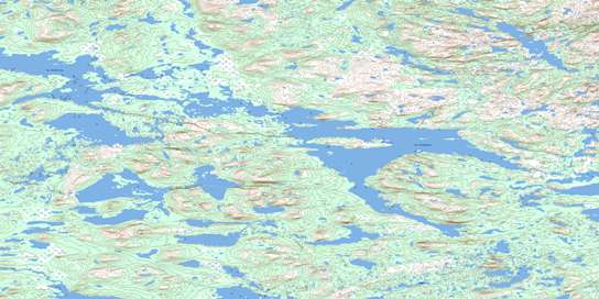 Lac Chapiteau Topo Map 013M05 at 1:50,000 scale - National Topographic System of Canada (NTS) - Toporama map