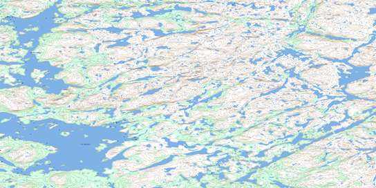Lac Machault Topo Map 013M12 at 1:50,000 scale - National Topographic System of Canada (NTS) - Toporama map