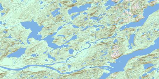Ugjoktok Bay Topo Map 013N02 at 1:50,000 scale - National Topographic System of Canada (NTS) - Toporama map