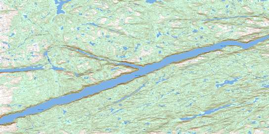 Harp Lake Topo Map 013N04 at 1:50,000 scale - National Topographic System of Canada (NTS) - Toporama map
