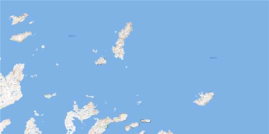 Ironbound Islands Topographic map 013O02 at 1:50,000 Scale