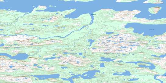 Garland Bight Topo Map 014C04 at 1:50,000 scale - National Topographic System of Canada (NTS) - Toporama map