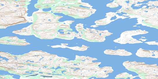 Nain Topographic map 014C12 at 1:50,000 Scale