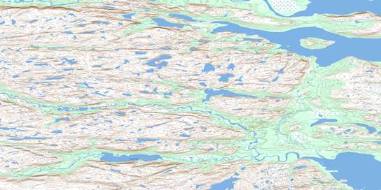 Reid Brook Topo Map 014D08 at 1:50,000 scale - National Topographic System of Canada (NTS) - Toporama map