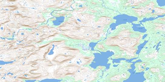 Alliger Lake Topo Map 014E01 at 1:50,000 scale - National Topographic System of Canada (NTS) - Toporama map