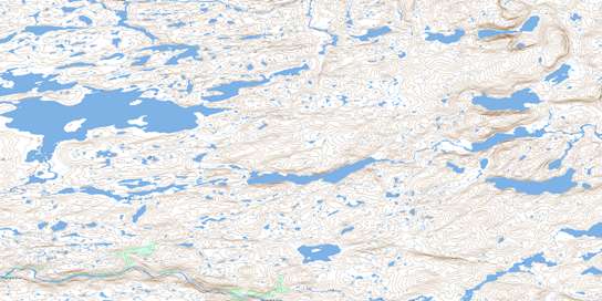 Staghorn Lake Topographic map 014E02 at 1:50,000 Scale