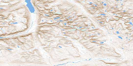 Cirque Mountain Topo Map 014L13 at 1:50,000 scale - National Topographic System of Canada (NTS) - Toporama map