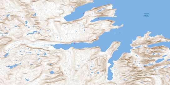 Ramah Bay-Reichel Head Topo Map 014L14 at 1:50,000 scale - National Topographic System of Canada (NTS) - Toporama map