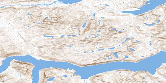 Nachvak Fiord Topo Map 014M04 at 1:50,000 scale - National Topographic System of Canada (NTS) - Toporama map