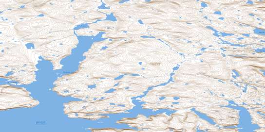 Aktijartukan Fiord Topo Map 016E04 at 1:50,000 scale - National Topographic System of Canada (NTS) - Toporama map