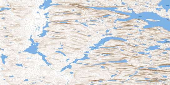 Tessialuk Lake Topographic map 016E05 at 1:50,000 Scale