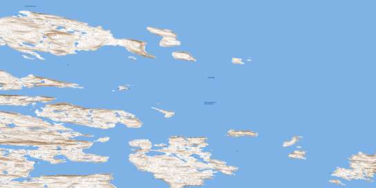 Ilikok Island Topographic map 016E06 at 1:50,000 Scale