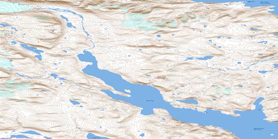 Ingnit Fiord Topographic map 016E15 at 1:50,000 Scale