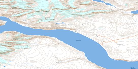 Moonshine Ridge Topo Map 016K12 at 1:50,000 scale - National Topographic System of Canada (NTS) - Toporama map