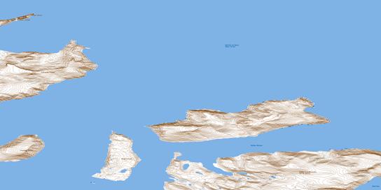 Block Island Topo Map 016M01 at 1:50,000 scale - National Topographic System of Canada (NTS) - Toporama map