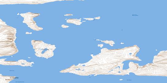 Qukiavik Island Topo Map 016M05 at 1:50,000 scale - National Topographic System of Canada (NTS) - Toporama map