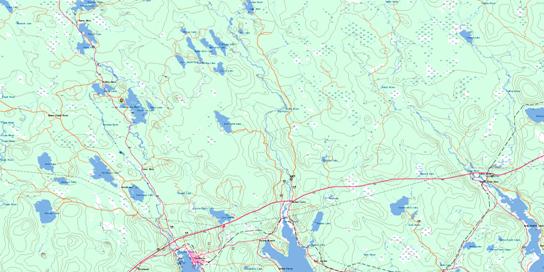 Shelburne Topo Map 020P14 at 1:50,000 scale - National Topographic System of Canada (NTS) - Toporama map