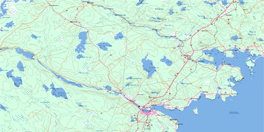 Liverpool Topo Map 021A02 at 1:50,000 scale - National Topographic System of Canada (NTS) - Toporama map