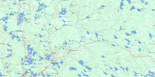 Wentworth Lake Topo Map 021A04 at 1:50,000 scale - National Topographic System of Canada (NTS) - Toporama map