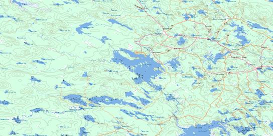 Kejimkujik Lake Topo Map 021A06 at 1:50,000 scale - National Topographic System of Canada (NTS) - Toporama map