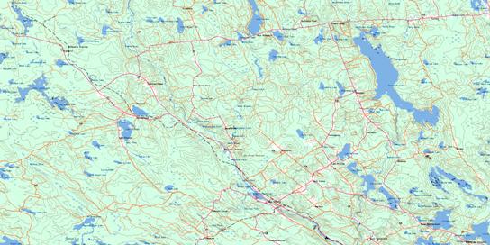 New Germany Topo Map 021A10 at 1:50,000 scale - National Topographic System of Canada (NTS) - Toporama map