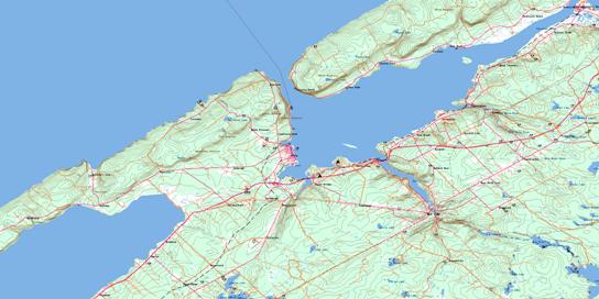 Digby Topographic map 021A12 at 1:50,000 Scale