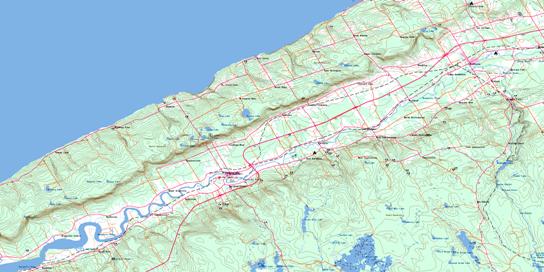 Bridgetown Topographic map 021A14 at 1:50,000 Scale