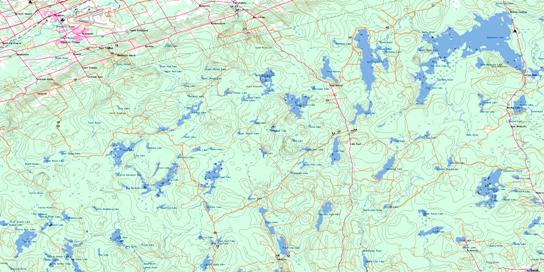 Gaspereau Lake Topographic map 021A15 at 1:50,000 Scale