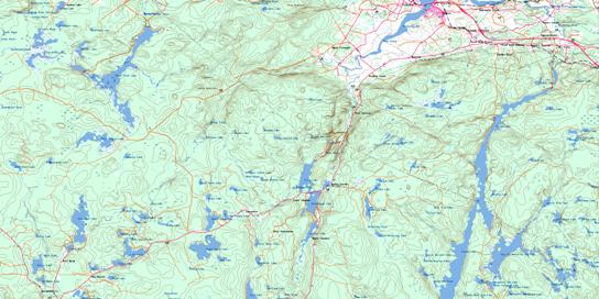 Windsor Topo Map 021A16 at 1:50,000 scale - National Topographic System of Canada (NTS) - Toporama map